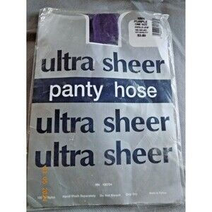 Vintage New ultra sheer women's purple pantyhose